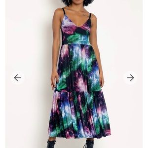 BlackMilk Clothing Galaxy Butterfly Sheer Midaxi Dress Size Medium